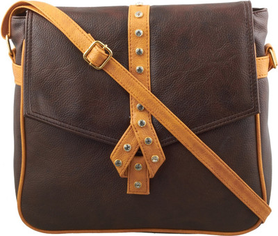 

ESBEDA Women Casual Brown PU Sling Bag