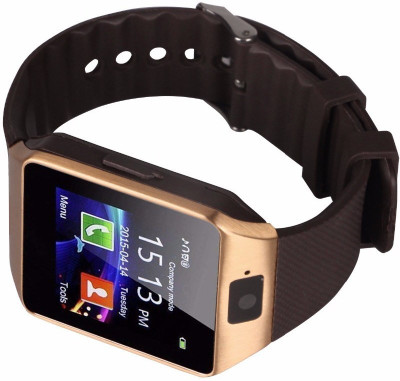 

Newone Sim Card Smart watch Dz09 Brown Smartwatch(Brown Strap M)