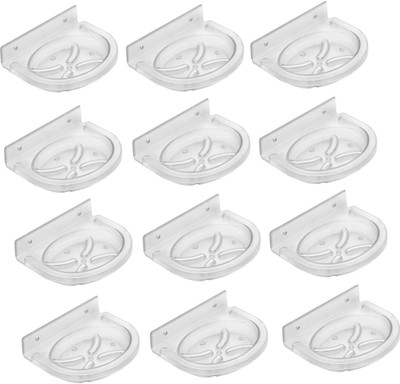 

SSS - Acrylic Unbreakable Oval Soap Dish Set of 12 pcs (Type - Oval)(Clear)