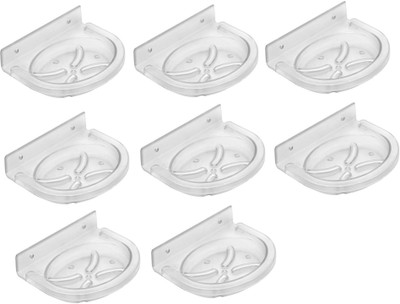 

SSS - Acrylic Unbreakable Oval Soap Dish Set of 8 pcs (Type - Oval)(Clear)