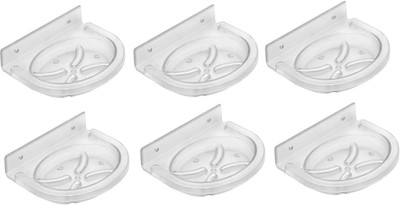 

SSS - Acrylic Unbreakable Oval Soap Dish Set of 6 pcs (Type - Oval)(Clear)