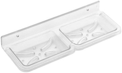 

SSS - Acrylic Unbreakable Double Square Soap Dish (Type - Double Square)(Clear)