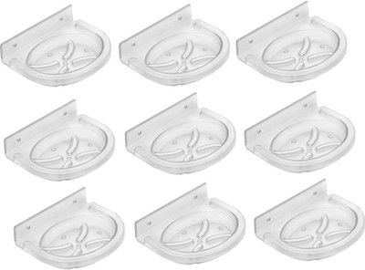 

SSS - Acrylic Unbreakable Oval Soap Dish Set of 9 pcs (Type - Oval)(Clear)