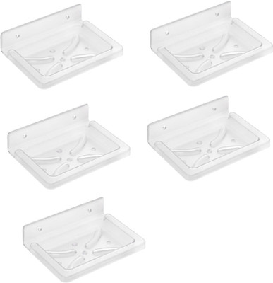 

SSS - Acrylic Unbreakable Square Soap Dish Set of 5 pcs (Type - Square)(Clear)