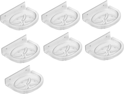 

SSS - Acrylic Unbreakable Oval Soap Dish Set of 7 pcs (Type - Oval)(Clear)