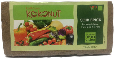 

Earth Sense Kokonut Coir bricks - Growing Medium Coco peat ESA003 Soil Manure(0.5 kg Cake)