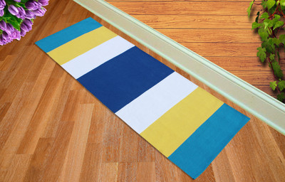 

Ryan Premium Stripes Cotton Yoga/Exercise Mat Multicolor 3 mm Yoga Mat