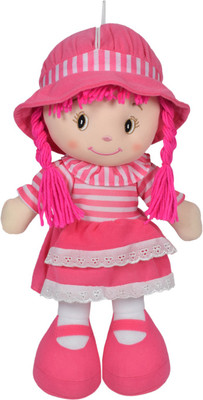 Ultra Cute Hugging Baby Doll Soft Toy with Strips - 20 inch(Baby Pink)