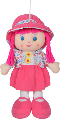 

Ultra Cute Hanging Baby Doll Soft Toy with Jacket - 14 inch(Pink)