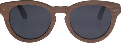 Wood Works Inc. Round Sunglasses(Black)