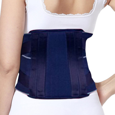 

Morrilfox Premium Unisex Lumbo Sacral Belt Lumbar Support Belt Back Brace Stop Pain Double Strapping Office Travel Lumbar Support (L, Blue)
