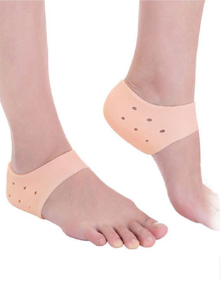 

Generic Massage gel socks Silicone Moisturizing Gel Heel Socks LPAD ike Cracked Foot Skin Care Protector Heel Support(Brown