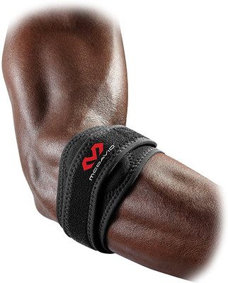 McDavid Dual Pad Elbow Band - Black Elbow Support (S, Black)