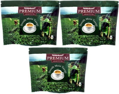 

Healthbuddy Premium Assam CTC Tea, 3 Packs of 250 gm Each Tea Pouch(750 g)