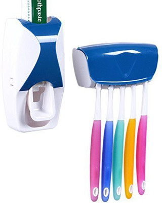 

ZURU BUNCH Plastic Toothbrush Holder(Blue, Wall Mount)