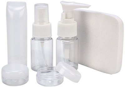

Wonder Star Plastic Refillable Travel Toiletry Spray Bottles-(6 Pieces Combo) Travel Toiletry Kit(Multicolor)