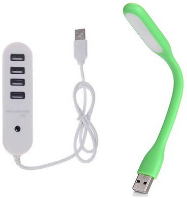 

durReey Set of Multi connectivity USB Hub with Ultra Flexible Emergency Led Light E42 USB Hub, Led Light(Green, White)
