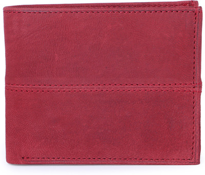 

Debonair International Men Red Genuine Leather Wallet(6 Card Slots)