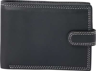 

Debonair International Men Black Genuine Leather Wallet(8 Card Slots)