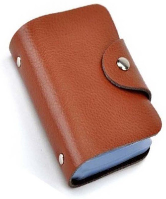 

Worldlookenterprises Girls Brown Artificial Leather Card Holder(12 Card Slots)