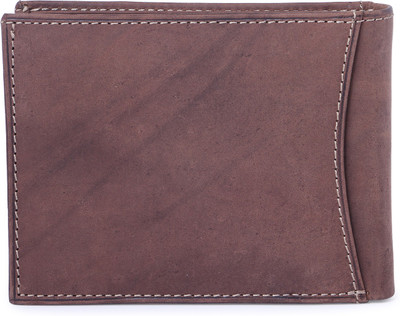 

aller Men Brown Genuine Leather Wallet(12 Card Slots)