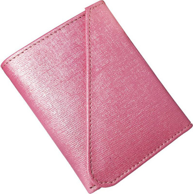 

KnW Girls Pink Artificial Leather Wallet(7 Card Slots)
