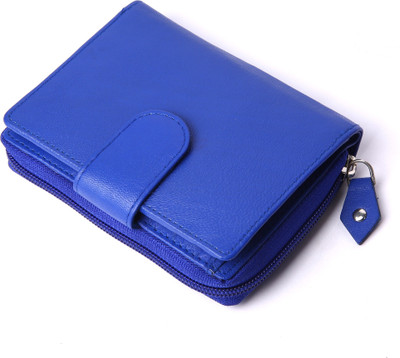 

myseeku Girls Blue Genuine Leather Wallet(7 Card Slots), Royal blue