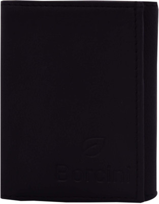 

Borcini Men Black Genuine Leather Wallet(7 Card Slots)