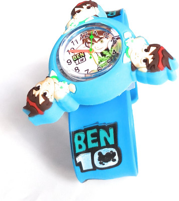 

SS Traders - Cute Blue Fidget Spinner Analog Strap Watch For Kids Watch - For Boys & Girls