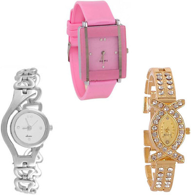 

Swadesi Stuff Premium Quality Stylish watches combo of 3 Watch - For Women