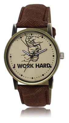 

Glaciar GL029 New Simple Message For Every People White And Maroon Watch - For Men