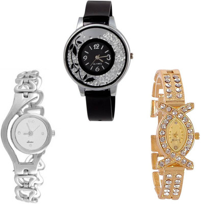 

Swadesi Stuff Premium Quality Stylish watches combo of 3 Watch - For Women
