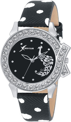 

Rich Club RC-2019 Peacock Design Diamond Watch - For Girls