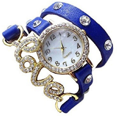 

KNACK Blue love bracelet beautiful watches for women and girls perfect gift valentime love Watch - For Women