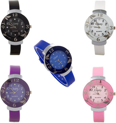 

Swadesi Stuff Cute multi color combo of 5 watches Watch - For Women