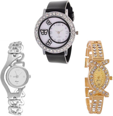 

Swadesi Stuff Premium Quality Stylish watches combo of 3 Watch - For Women