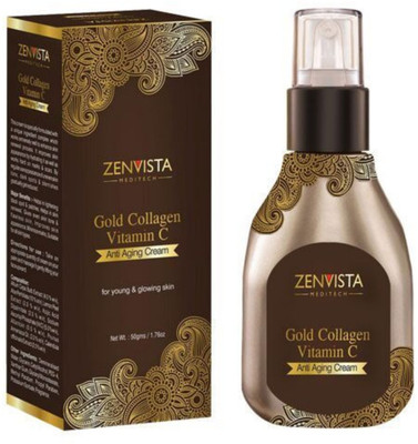 

Zenvista Meditech Gold Collagen & Vitamin C Anti Ageing cream for Wrinkles & Fine Lines Fades Dark Spots & Pigmentation(50 g)