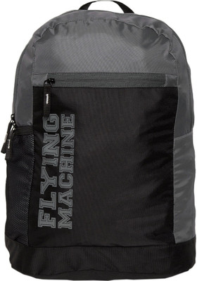 

Flying Machine Elegant Youth 18 L Backpack(Black, Grey)