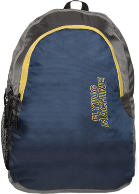

Flying Machine Elegant Youth 18 L Backpack(Blue, Grey)