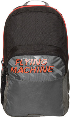 

Flying Machine Elegant Youth 18 L Backpack(Black, Grey)