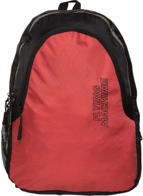 

Flying Machine Elegant Youth 18 L Backpack(Red, Black)