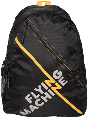 

Flying Machine Elegant Youth 18 L Backpack(Black, Yellow)