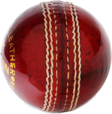 Hightop Leather Cricket Ball 2 Parts (Pack of 1) Cricket Leather Ball - Size: 5(Pack of 1, Red)