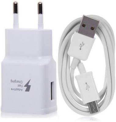 Duisah All Samsung Model 2 A Mobile Charger with Detachable Cable(White, Cable Included)