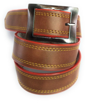 

DJ Men Tan Artificial Leather Belt