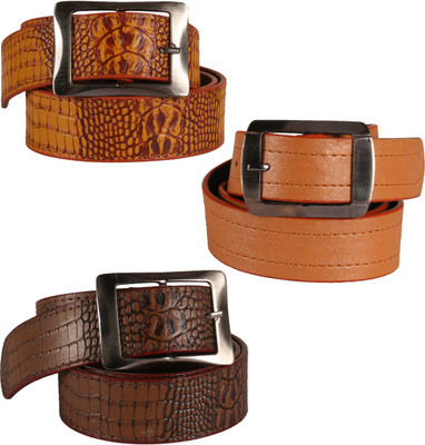 

Jack Klein Men Casual, Party, Formal Brown Artificial Leather Reversible Belt