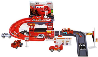 

Emob Racing Cars Parking Garage City Model Block & Construction Toy with Amazing Detailing For Kids(Multicolor)