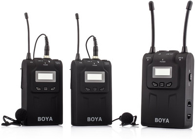 

Boya BY-WM8 Dual Channel UHF Wireless System for Camera Microphone