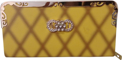 

Haryana Craft Casual Yellow Clutch