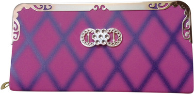 

Haryana Craft Casual Red Clutch